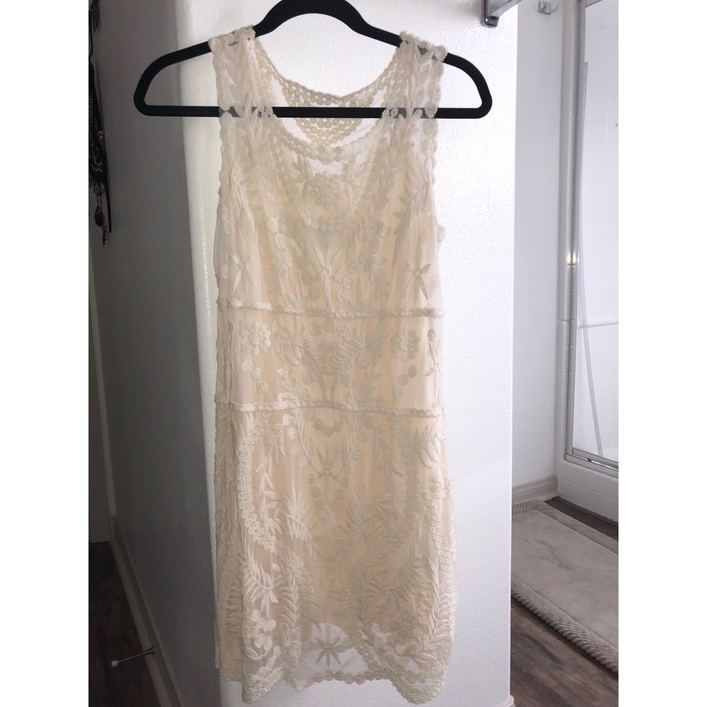 Off White Sheer Dress